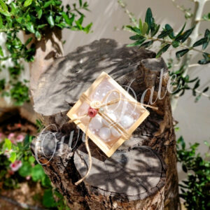 Μπομπονιέρα Γάμου Ξύλινο Κουτάκι