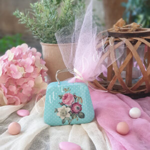 Μπομπονιέρα βάπτισης θεματικό βαλιτσάκι μεταλλικό