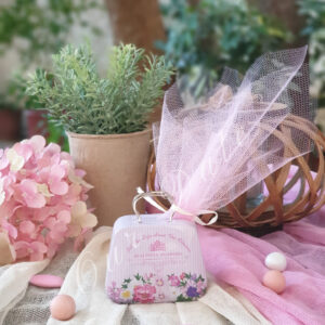 Μπομπονιέρα Βάπτισης θεματικό βαλιτσάκι μεταλλικό