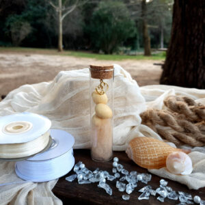 Μπομπονιέρα Γάμου Σωλήνας με Κρεμαστή Καρδιά