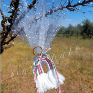 Μπομπονιέρα Βάπτισης Ουράνιο Τόξο Μπρελόκ