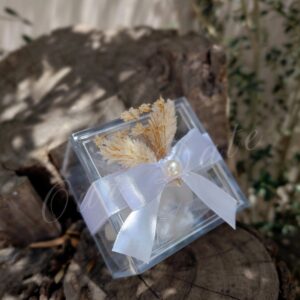 Μπομπονιέρα Γάμου Κουτάκι Plexiglass