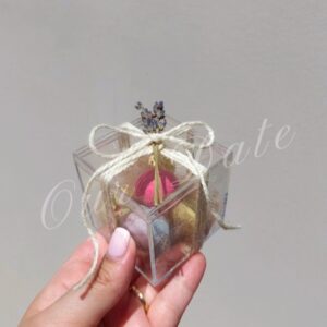 Μπομπονιέρα Plexiglass με Λεβάντα