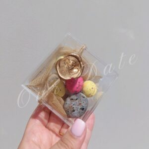 Μπομπονιέρα Κουτάκι Plexiglass με Βουλοκέρι