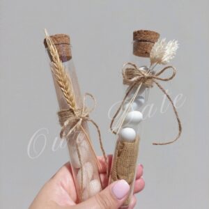 Μπομπονιέρα Γάμου Σωλήνας με Στάχυα