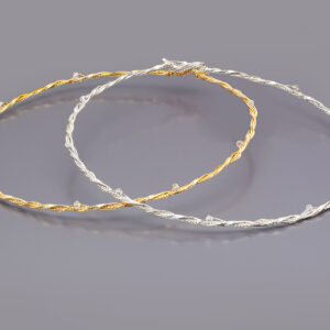 Στέφανα Γάμου με Στριφτή Σαγρέ Βέρα, Αλυσίδα και Swarovski