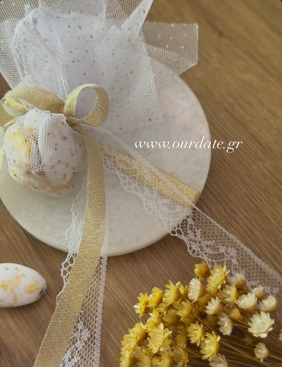 Μπομπονιέρα Σουβέρ Στρογγυλό από Μάρμαρο Νάξου - Image 2