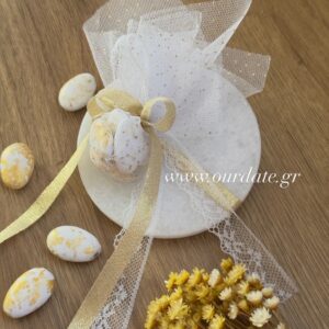 Μπομπονιέρα Σουβέρ Στρογγυλό από Μάρμαρο Νάξου