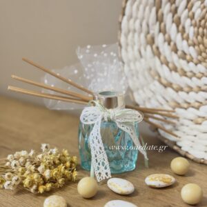 Μπομπονιέρα Αρωματικό Χώρου σε Σκαλιστό Μπουκαλάκι Πράσινο