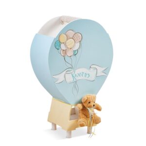 Σετ Βάπτισης Αερόστατο με Μπαλόνια Γαλάζιο