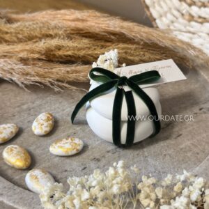 Μπομπονιέρα Μπιζουτιέρα Macaron Λευκό