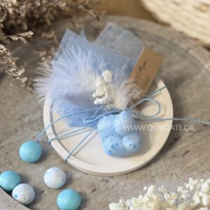 Μπομπονιέρα Στρογγυλό Σουβέρ Εκρού