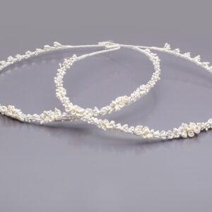 Στέφανα Γάμου Πορσελάνινα σε Εκρού Απόχρωση