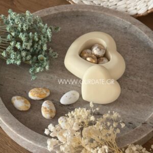 Μπομπονιέρα Μπιζουτιέρα Καρδιά Γύψινη